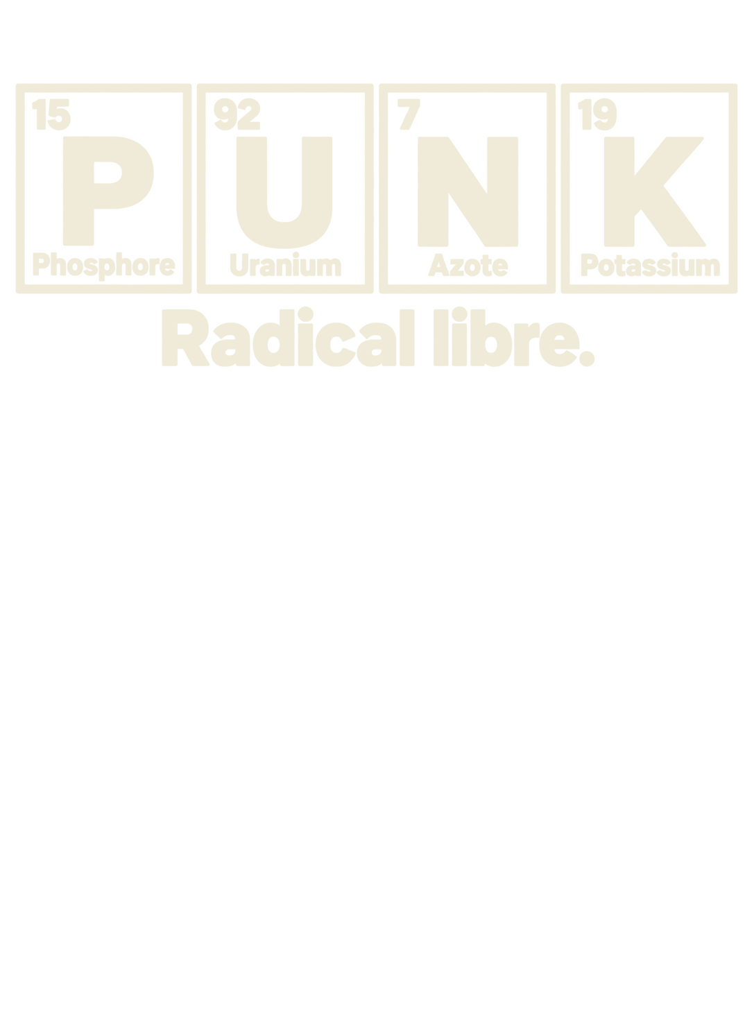 PUNK - Radical libre. — impression A4