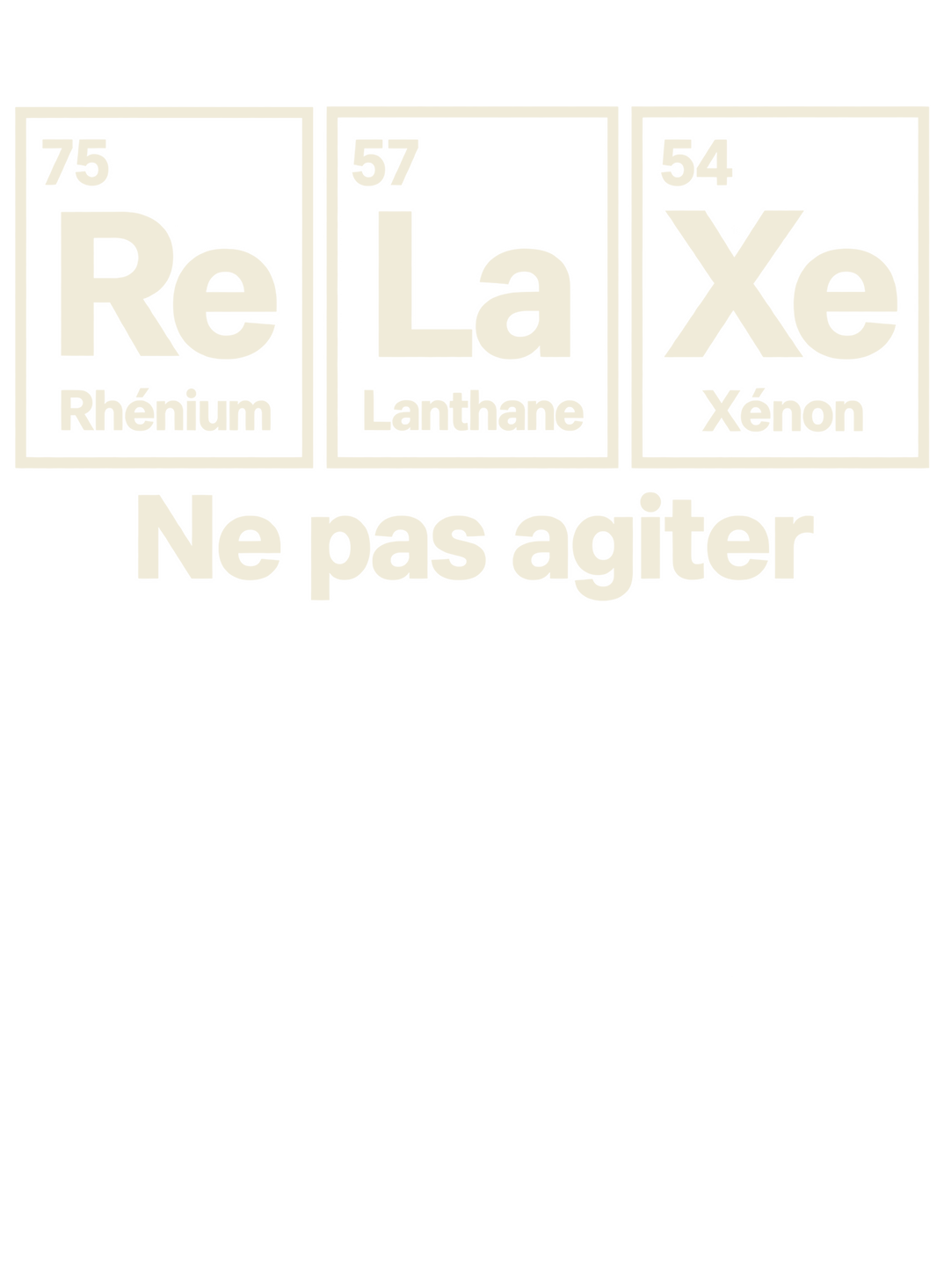 ReLaXe - Ne pas agiter — impression A4